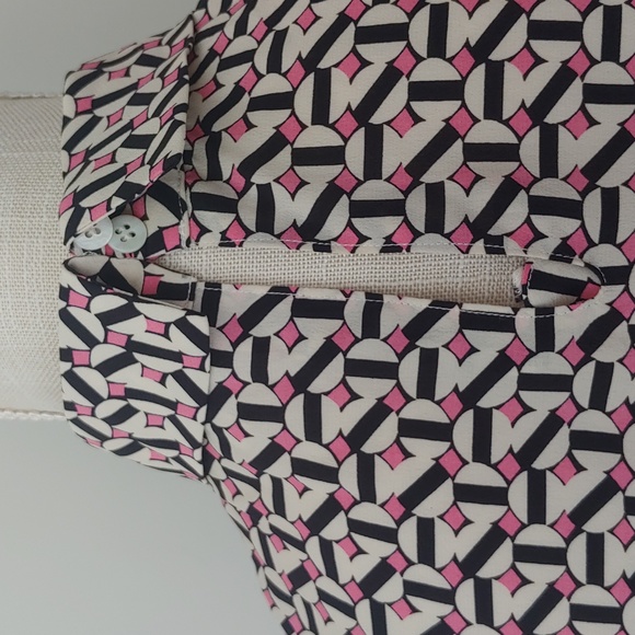 Tyler Boe sleeveless tunic, mock neck geo print, sz XS, new - Picture 7 of 14